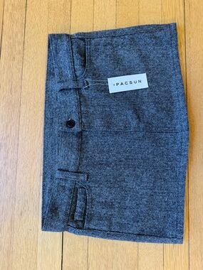 PacSun John Galt Noemi Gray Herringbone Mini Skirt